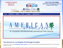 Tablet Screenshot of americanarborcare.net
